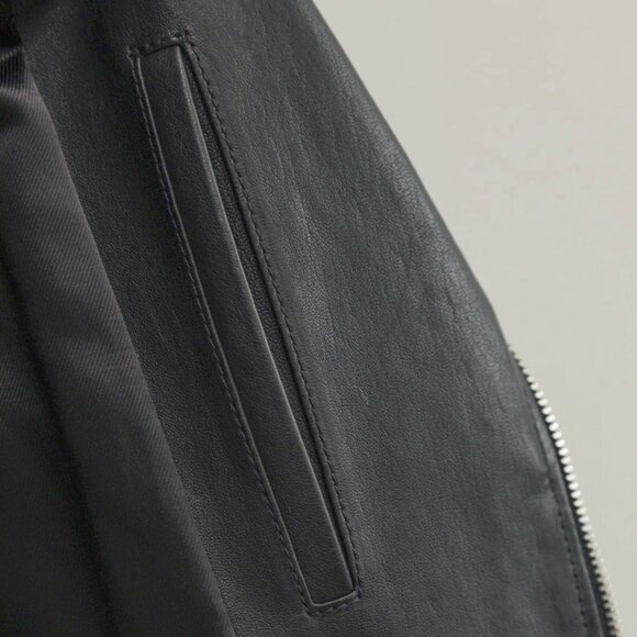 Saint Laurent SS/18 Runway Black Leather Biker-Style Jacket - Picture 6 of 9